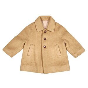 Vintage Millicents Of San Francisco Toddler Wool Blend Coat With Brown Buttons